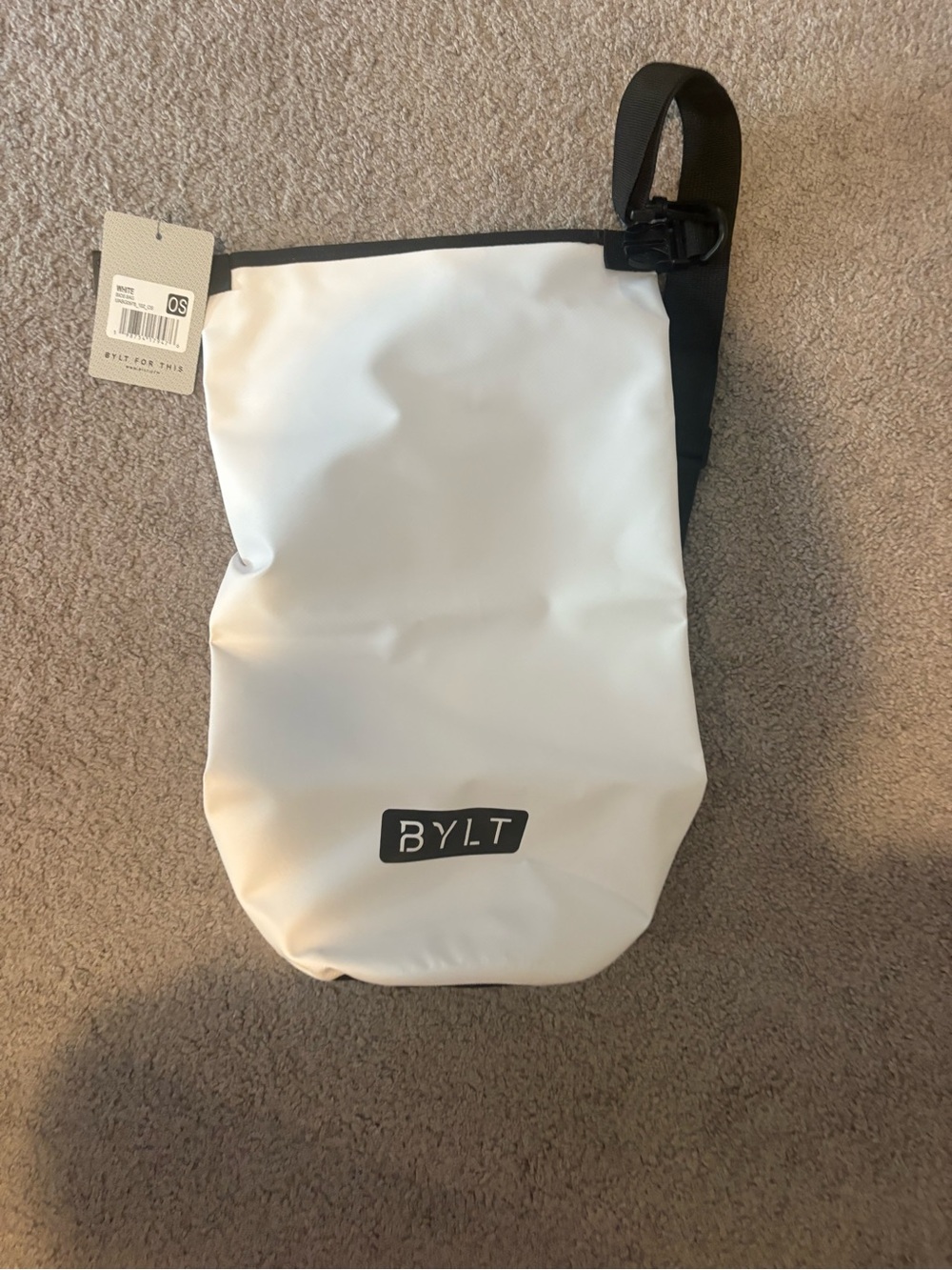 White & Black Roll-Top water bag